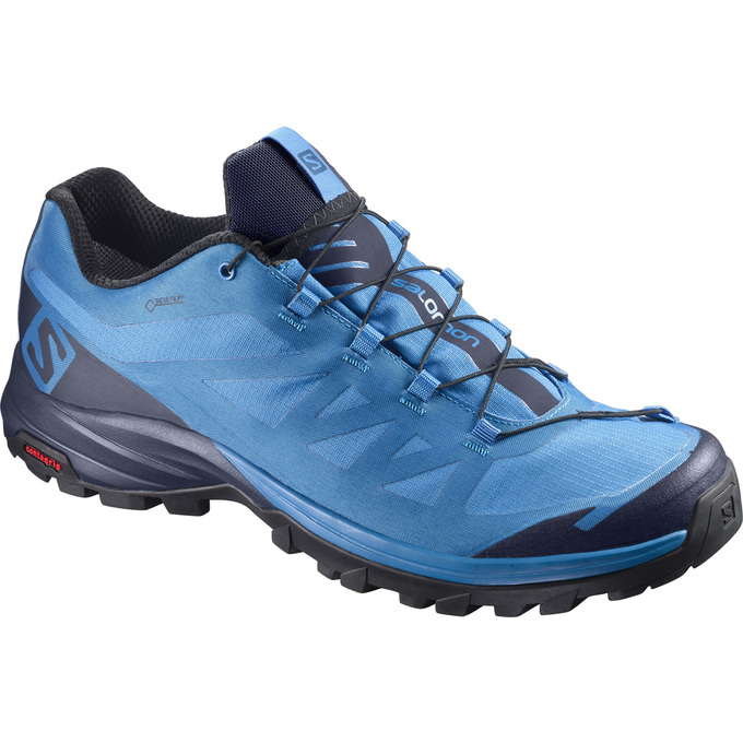 Buty Trekkingowe Męskie Salomon OUTPATH GTX® - Niebieskie / Granatowe - Polska (502-KLVWHN)